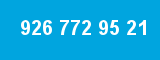 926 772 95 21 926 772 95 21